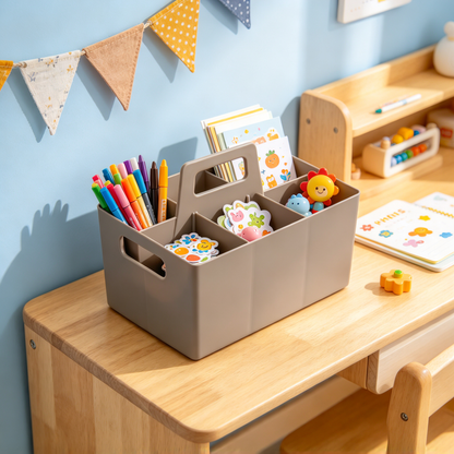 🧺 Home Essential | Durable Plastic Organizer | Portable Desktop Storage
