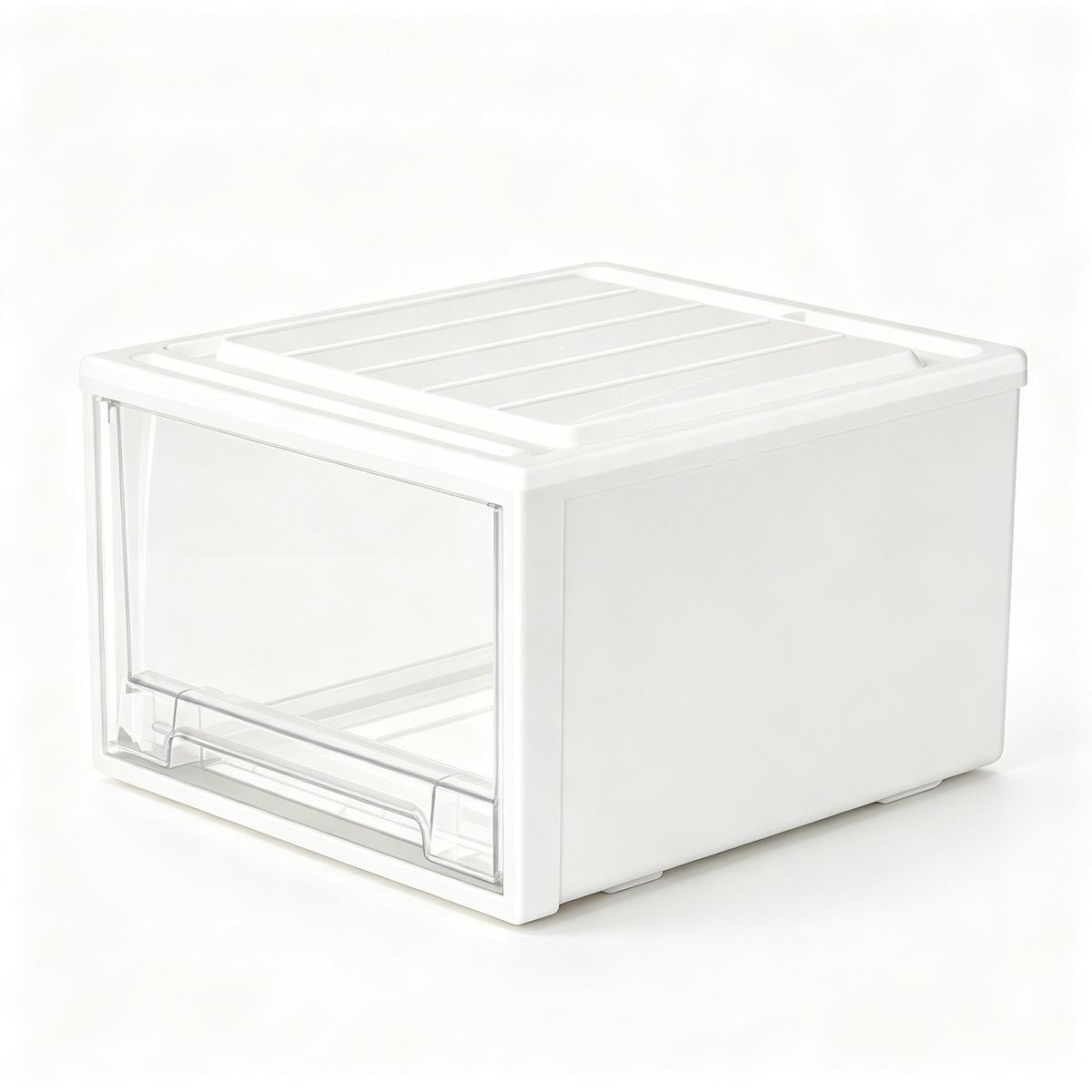 📦 Home Essential | Durable Plastic Organizer | Clear Front Desktop Storage