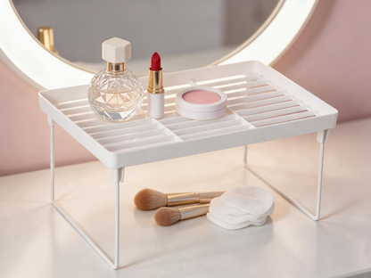 🏠 Home Essential | Adjustable Metal Organizer | Space-Saving Desktop Storage