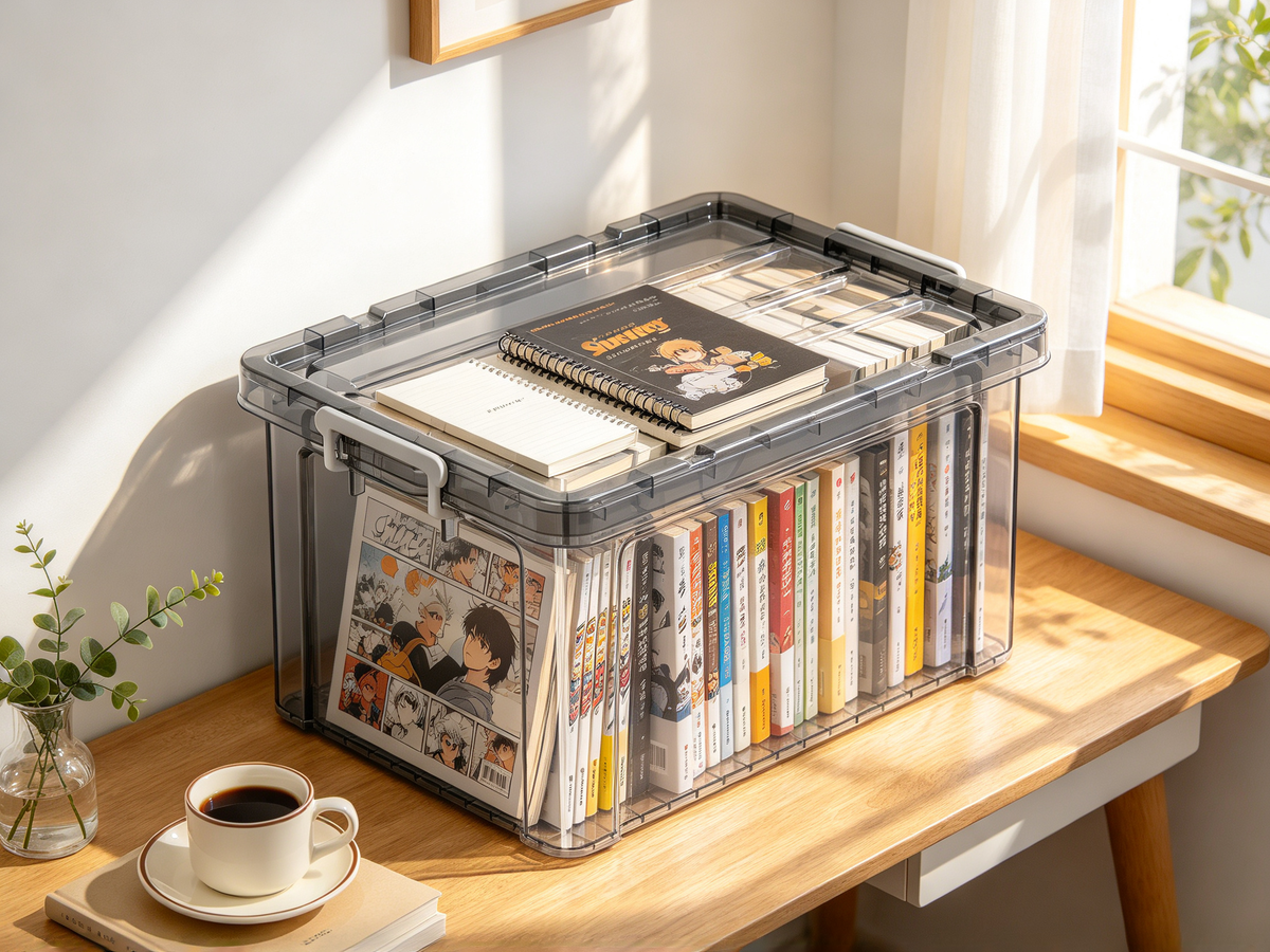 📦 Home Essential | Clear Plastic Storage | Stackable Space Organization