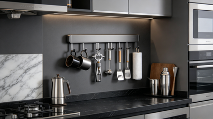 🔑 Home Essential | Durable Metal Organizer | Space-Saving Kitchen Hanging