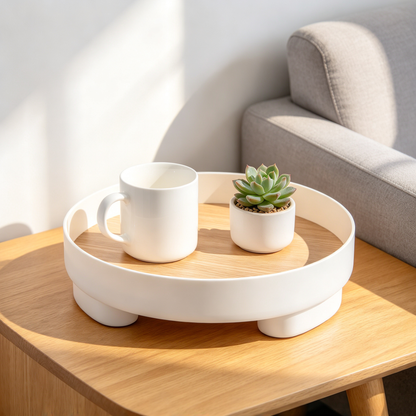 🌿 Home Essential | Minimalist Wooden Accent | Elegant Storage Tray