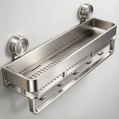 🧼 Home Essential | Stainless Steel Storage | Modern Suction Kitchen Organizer