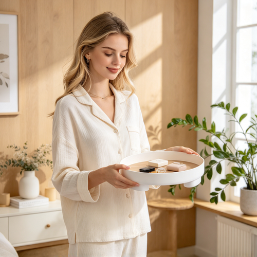 🌿 Home Essential | Minimalist Wooden Accent | Elegant Storage Tray