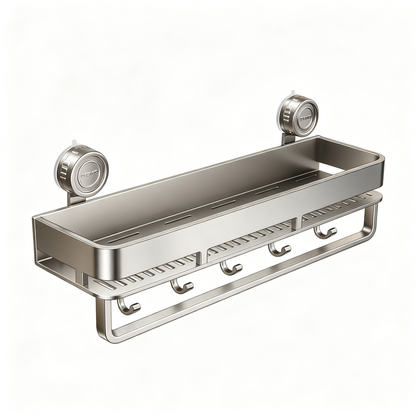 🧼 Home Essential | Stainless Steel Storage | Modern Suction Kitchen Organizer