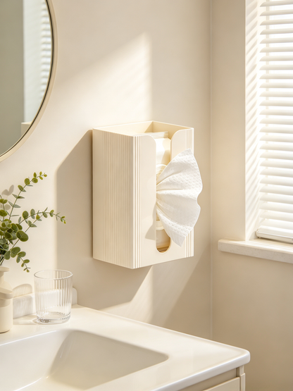 🧻 Home Essential | Durable Plastic Organizer | Modern Wall Tissue Storage