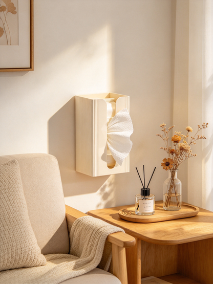 🧻 Home Essential | Durable Plastic Organizer | Modern Wall Tissue Storage