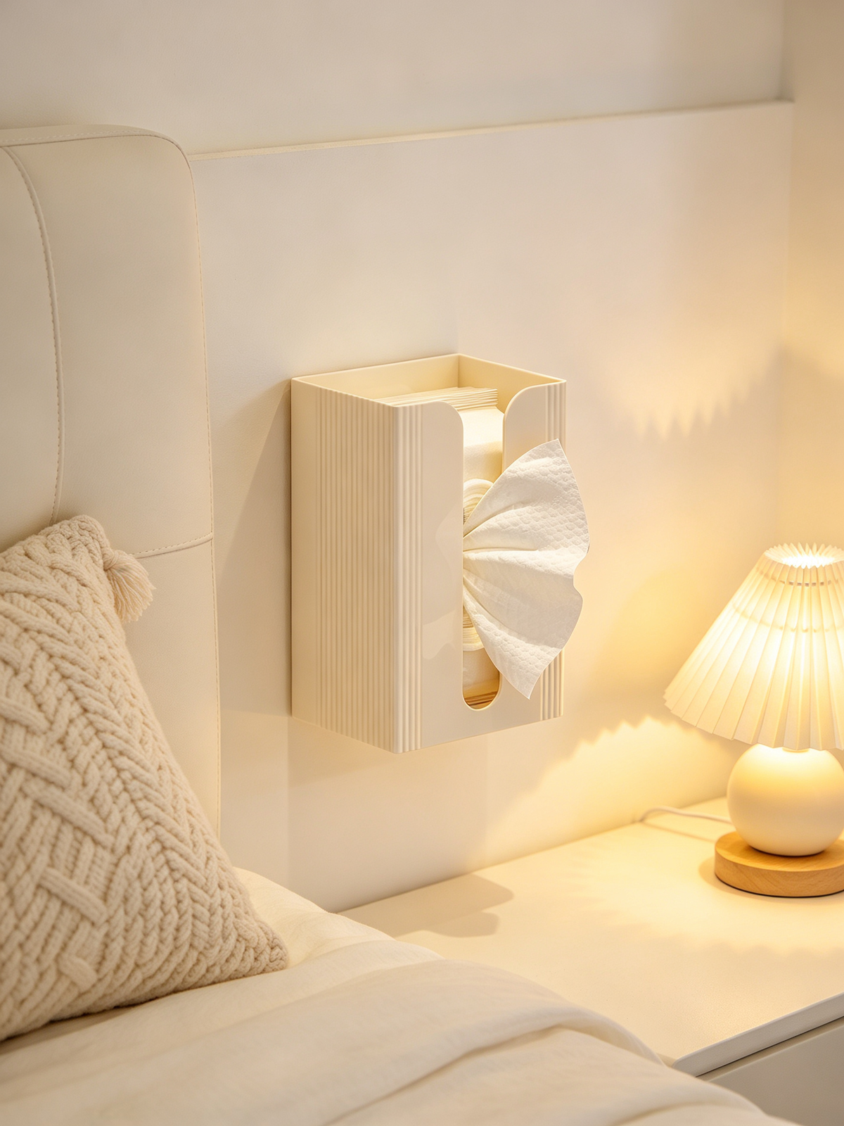 🧻 Home Essential | Durable Plastic Organizer | Modern Wall Tissue Storage