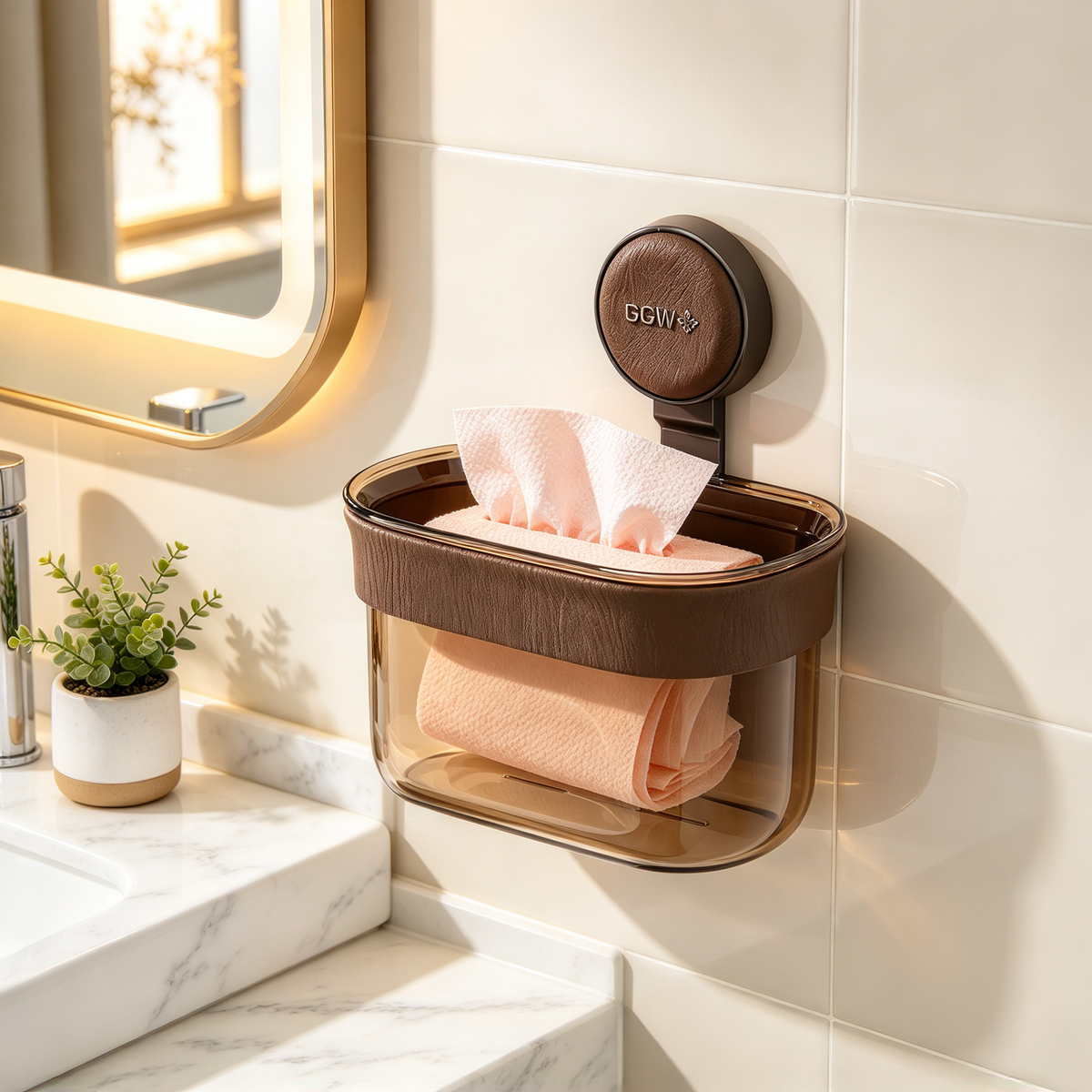 🧺 Home Essential | Durable Plastic Organizer | Bathroom Waste Storage Solution