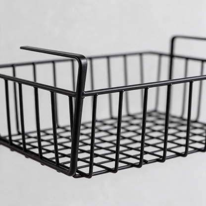 🗂️ Home Essential | Durable Metal Storage | Under Desk Space Organizer